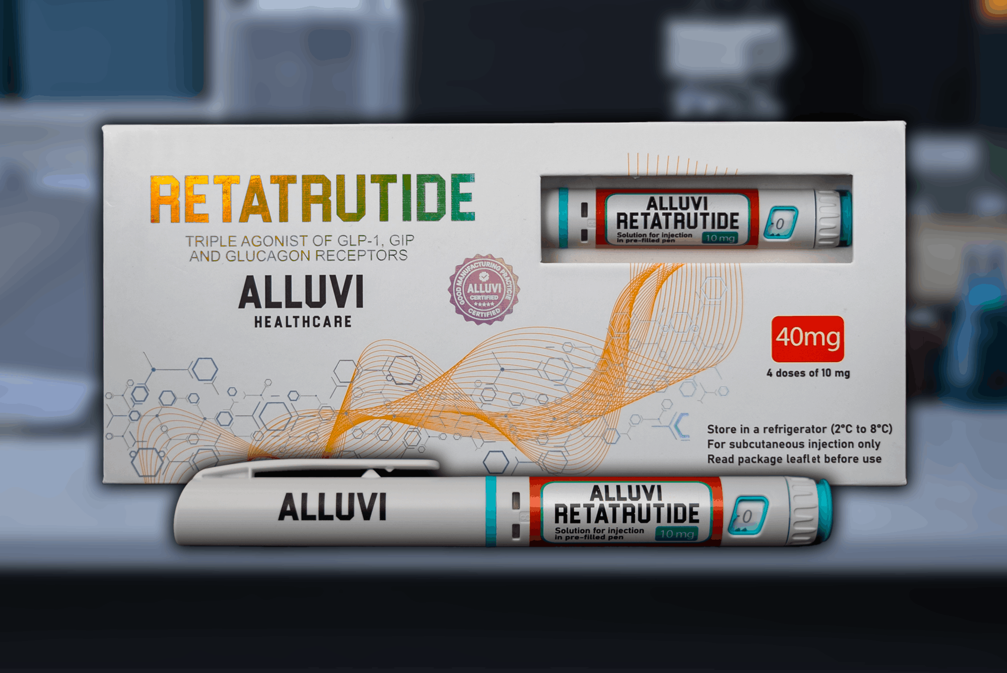 Alluvi research peptide pen supplied by Pumptides